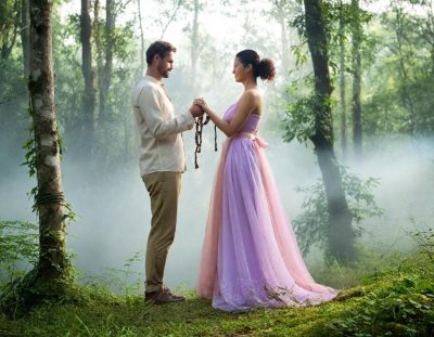 Sacred handfasting couple